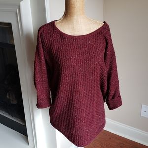 Design History | Speckled Red Sweater, size M